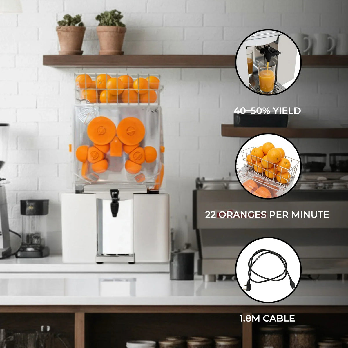 Commercial fruit juicer