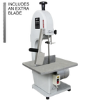 Commercial meat and bone bandsaw