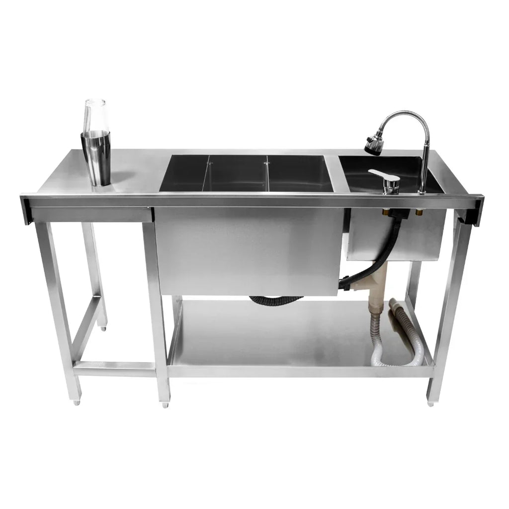 Cocktail Bar Station with 67L Ice Well
