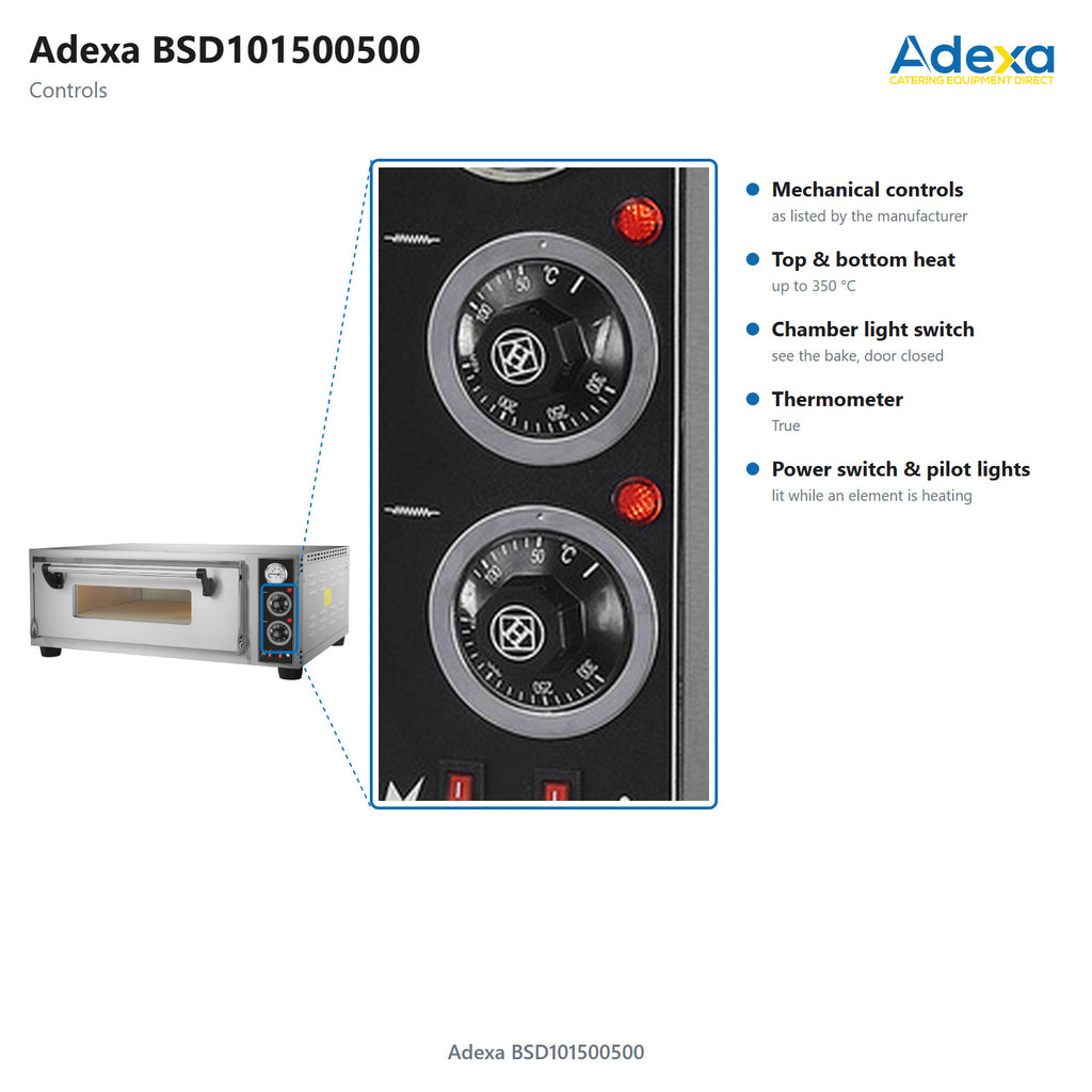 Electric Pizza Oven - 500 x 500mm Chamber