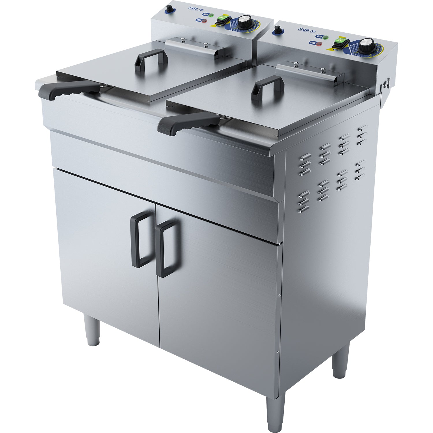 Freestanding double 16L commercial electric fryer