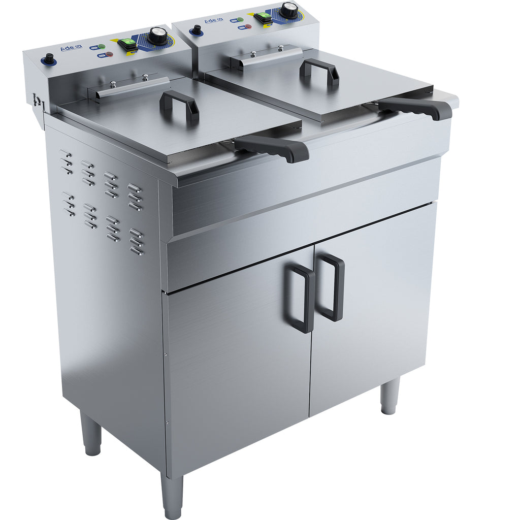 Commercial twin-tank electric fryer