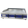 Commercial smooth 3-zone gas griddle