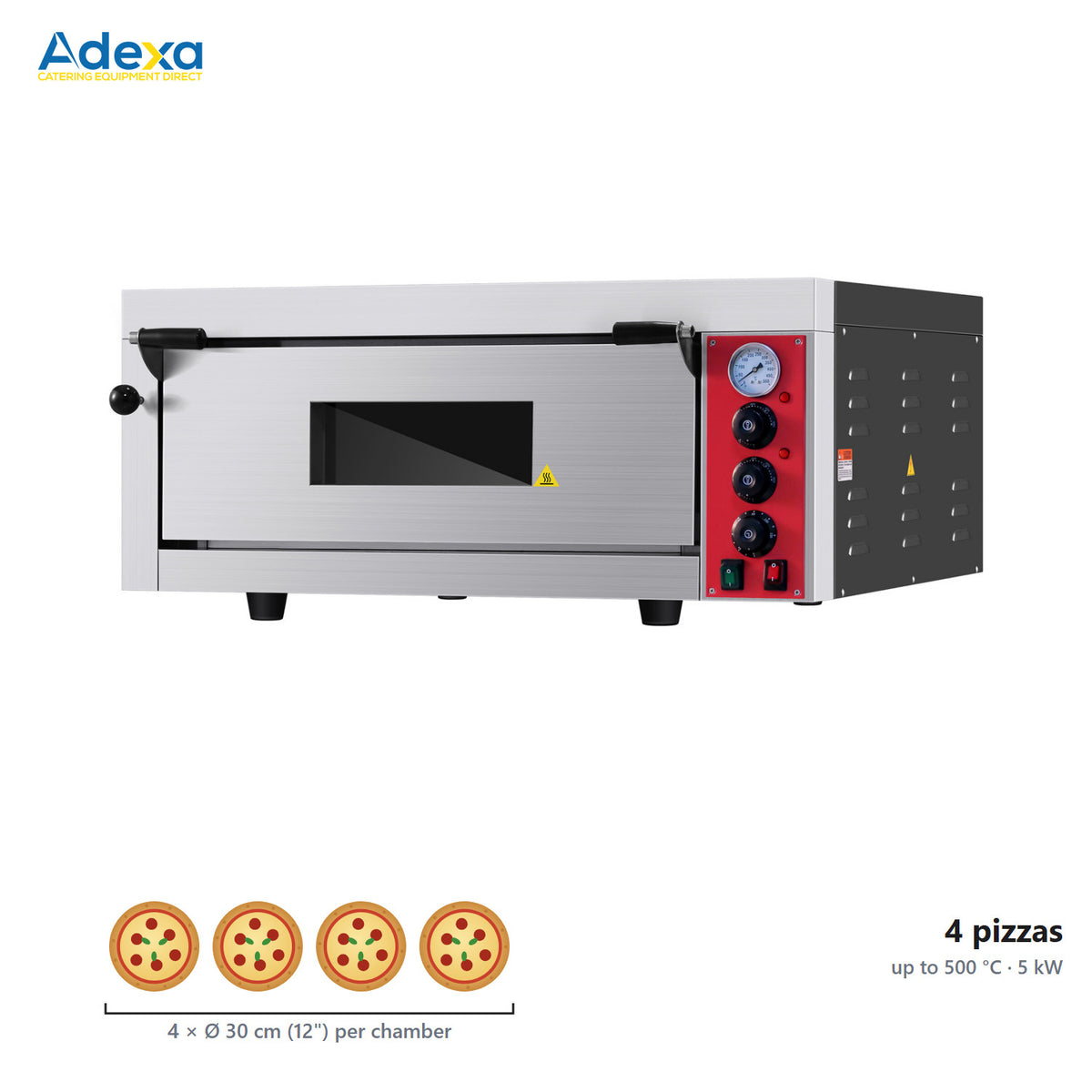 Electric Pizza Oven – 4 x 12 Inch Pizzas