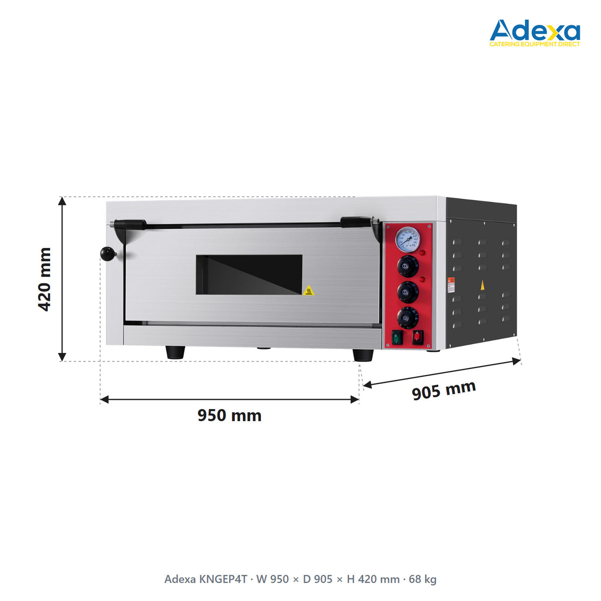 Electric Pizza Oven – 4 x 12 Inch Pizzas