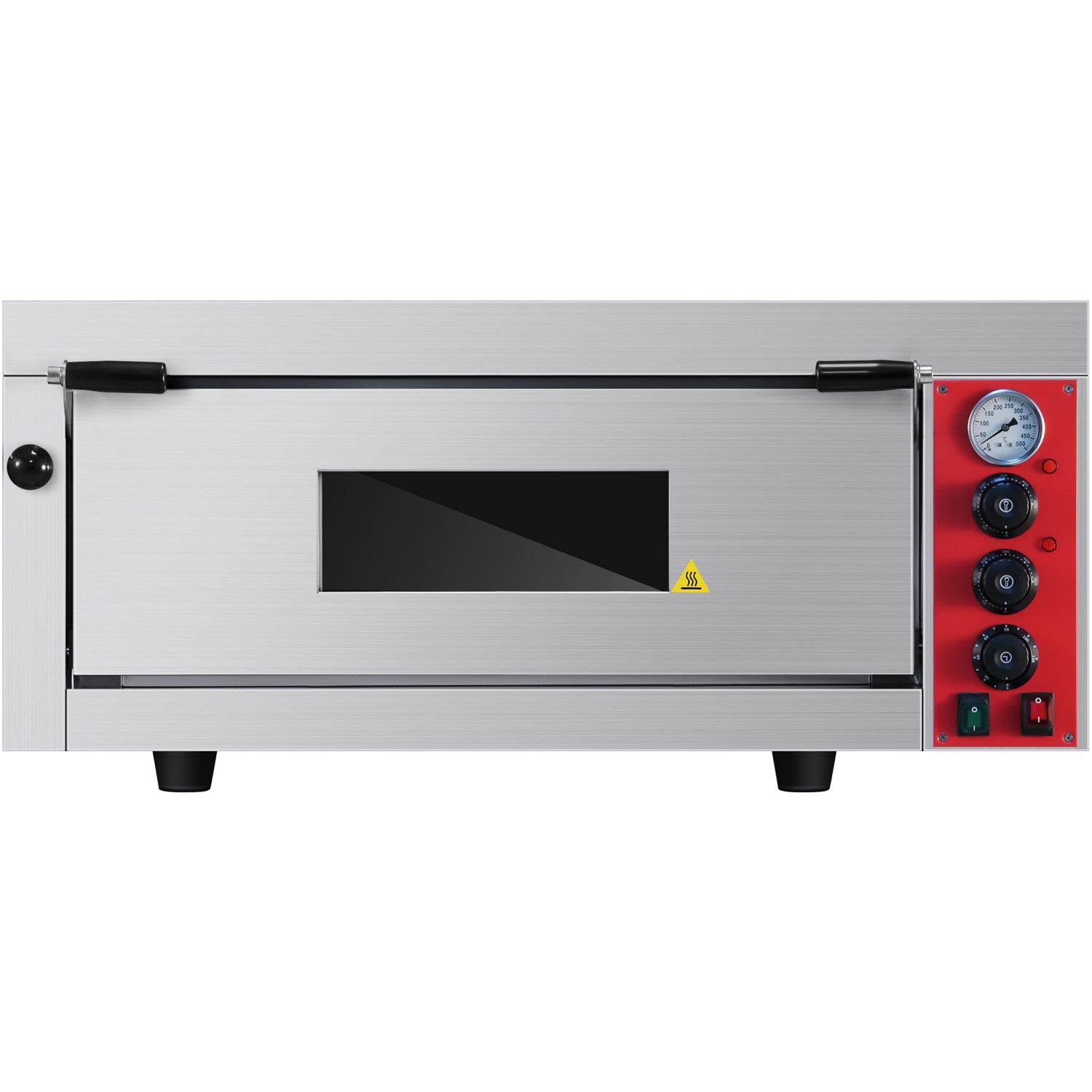 Commercial electric pizza oven chamber