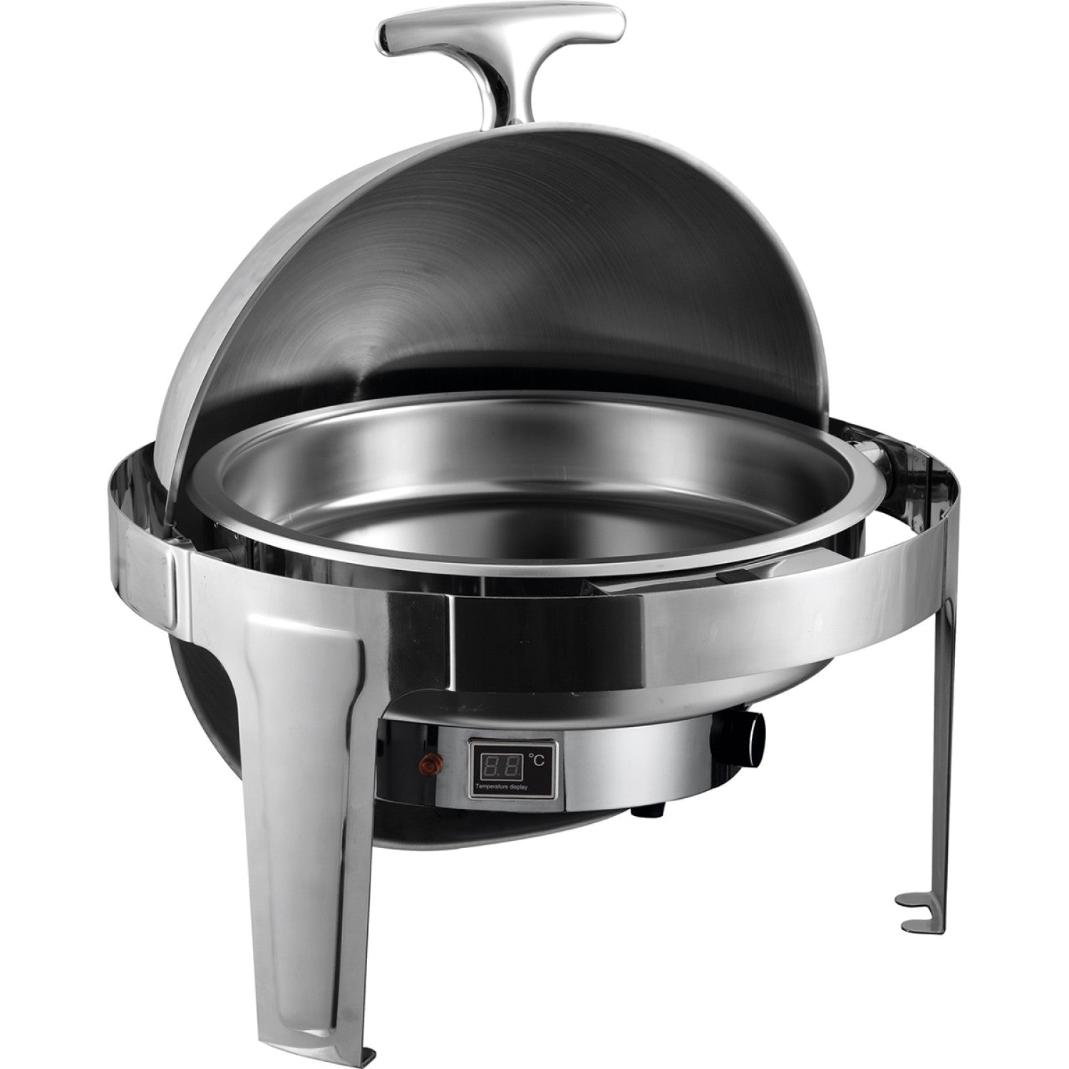 electric roll-top chafing dish open view