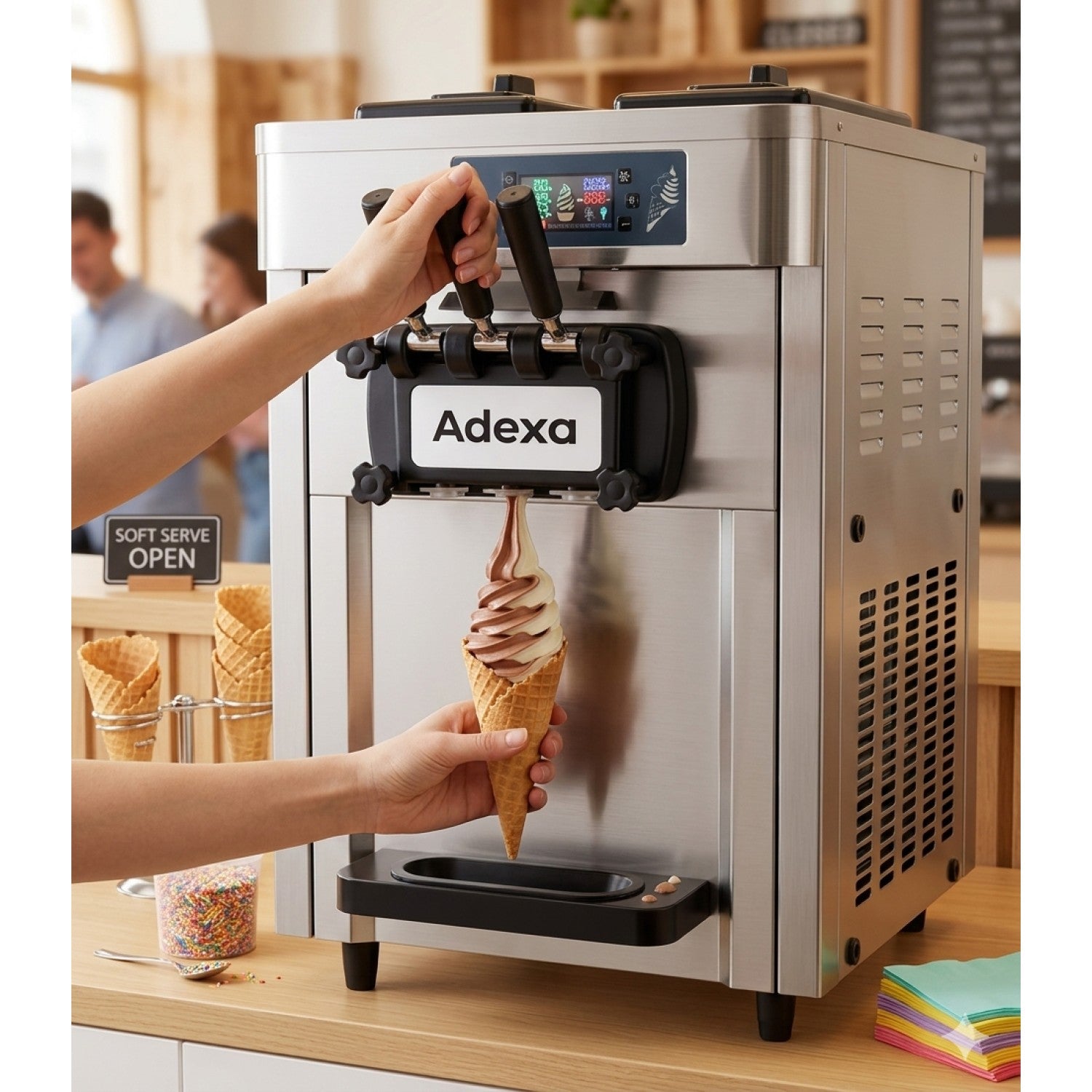 RC168G commercial countertop soft serve machine