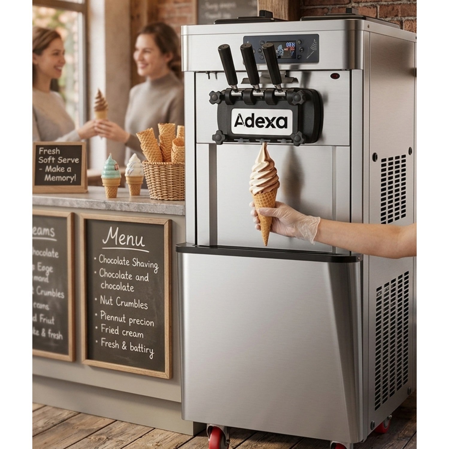 RC188G commercial floorstanding soft serve machine