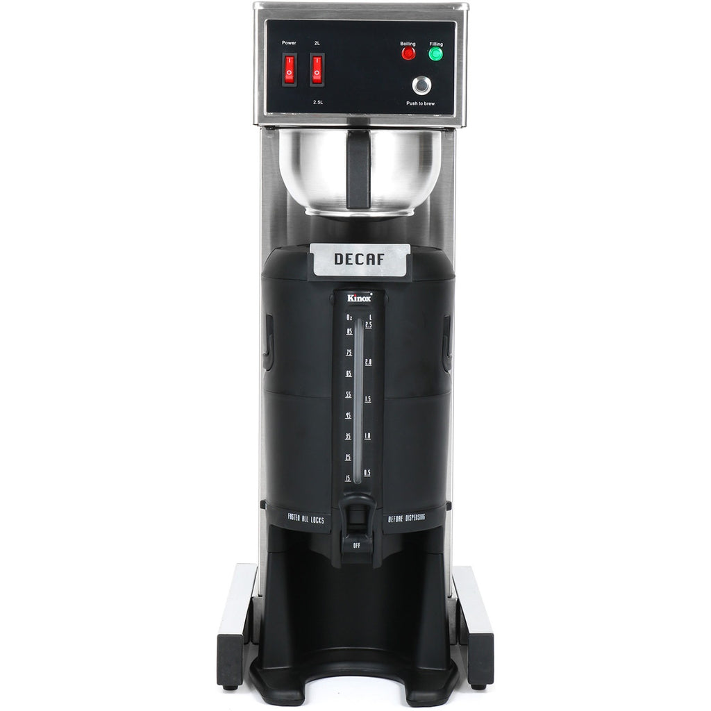 auto-fill filter coffee machine side view