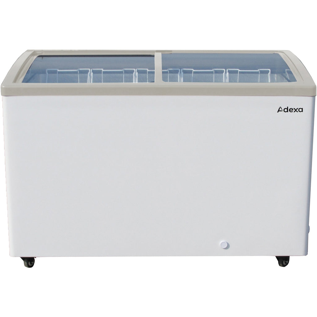 359L commercial display chest freezer with sliding glass lid
