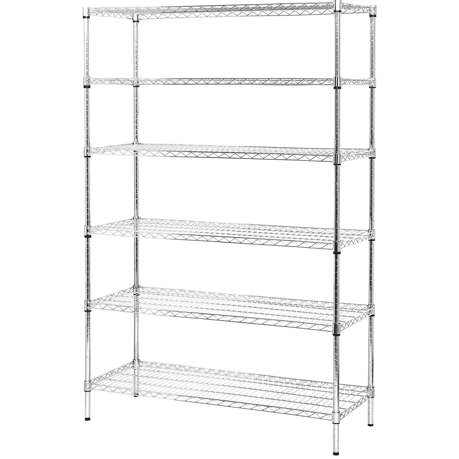 Adexa 6 tier heavy duty chrome commercial shelving unit