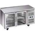 Adexa two glass door commercial refrigerated counter