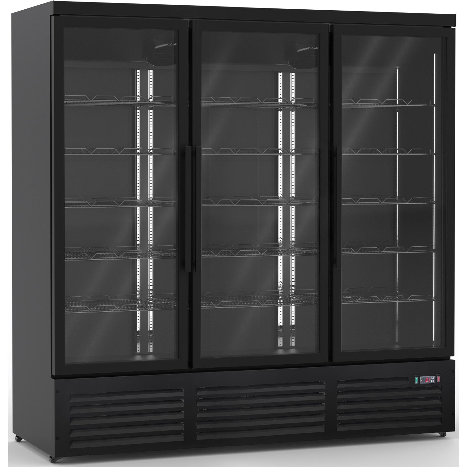 Adexa triple glass door commercial display refrigerator