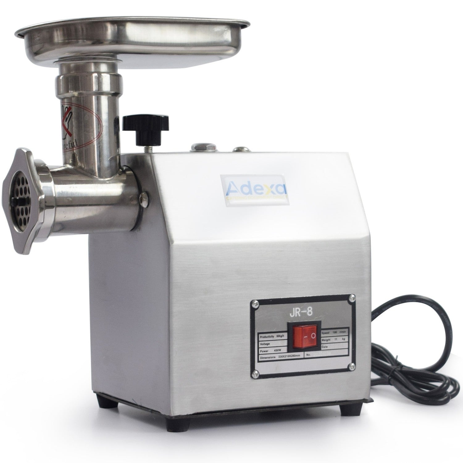 Adexa MGSS8 commercial meat mincer 60kg per hour