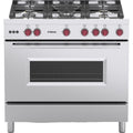 Adexa 5 burner commercial gas range oven