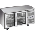 Adexa two glass door commercial refrigerated counter