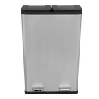 60L Stainless Steel Dual Pedal Bin