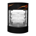 Heated pizza display warmer