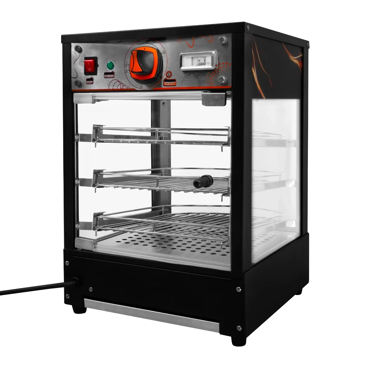 Heated pizza display warmer