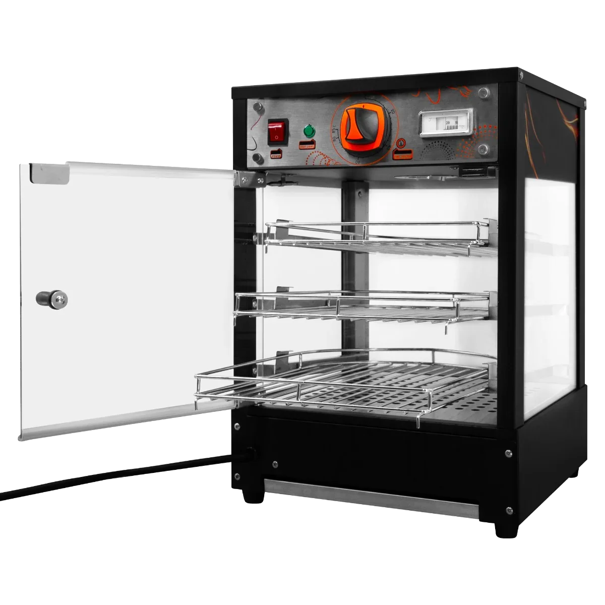 Heated pizza display warmer