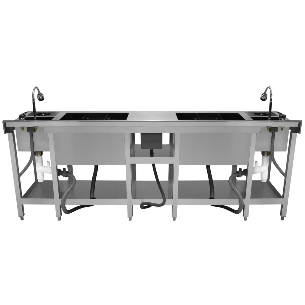 Twin commercial cocktail bar station