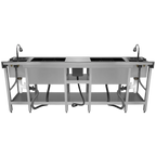 Twin commercial cocktail bar station