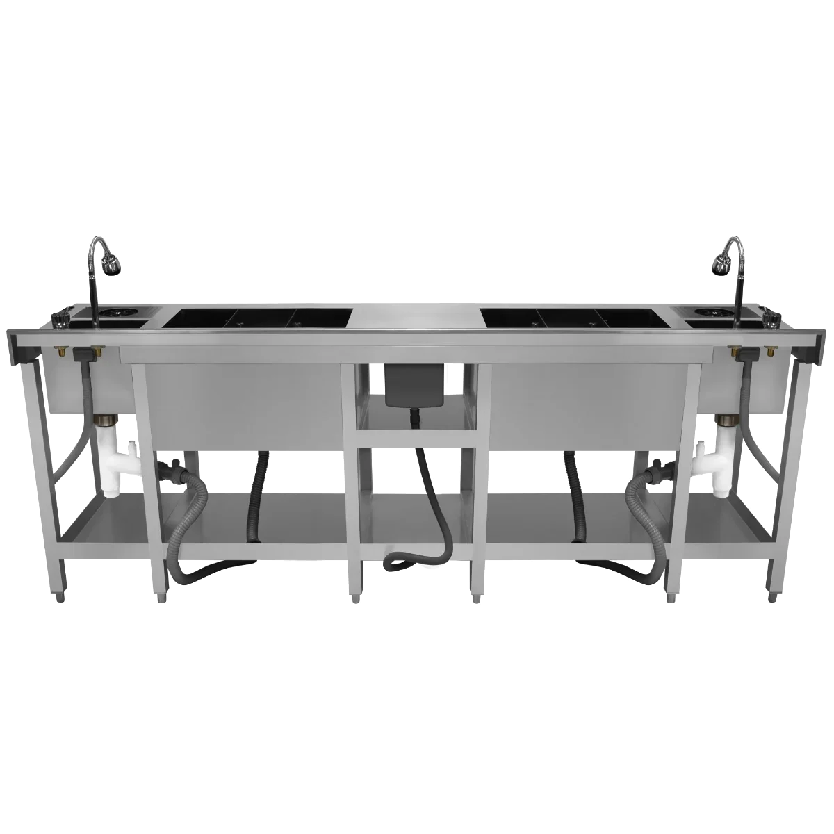 Twin commercial cocktail bar station
