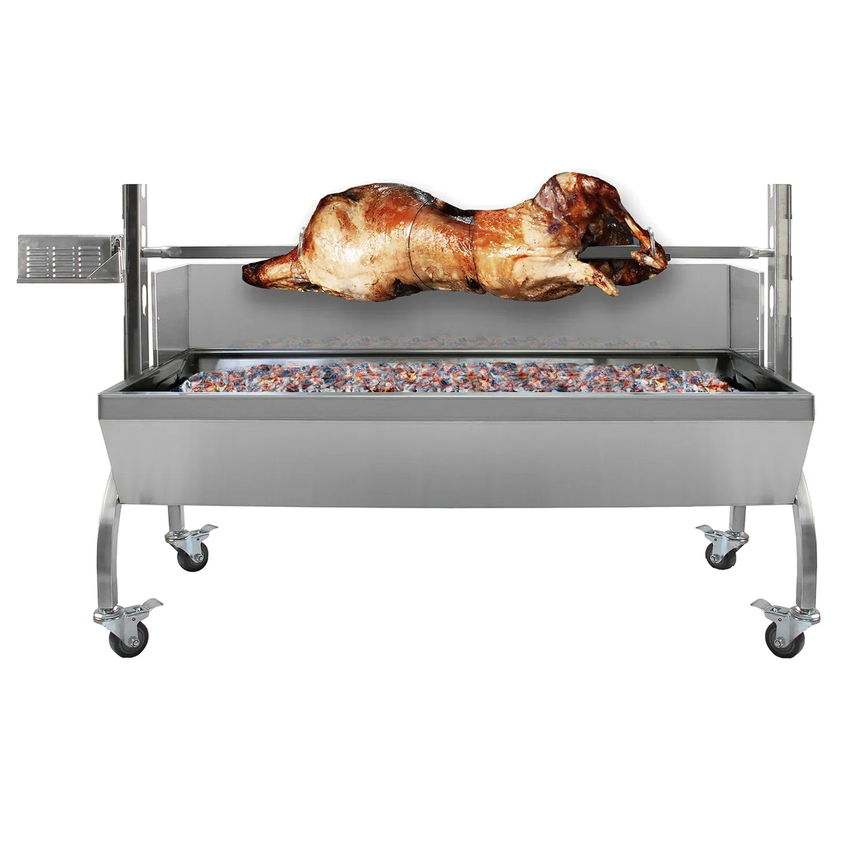 90kg charcoal hog roast rotisserie machine