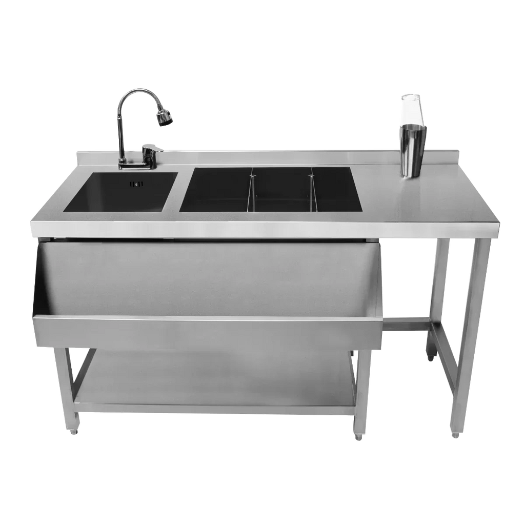 Cocktail Bar Station with 67L Ice Well