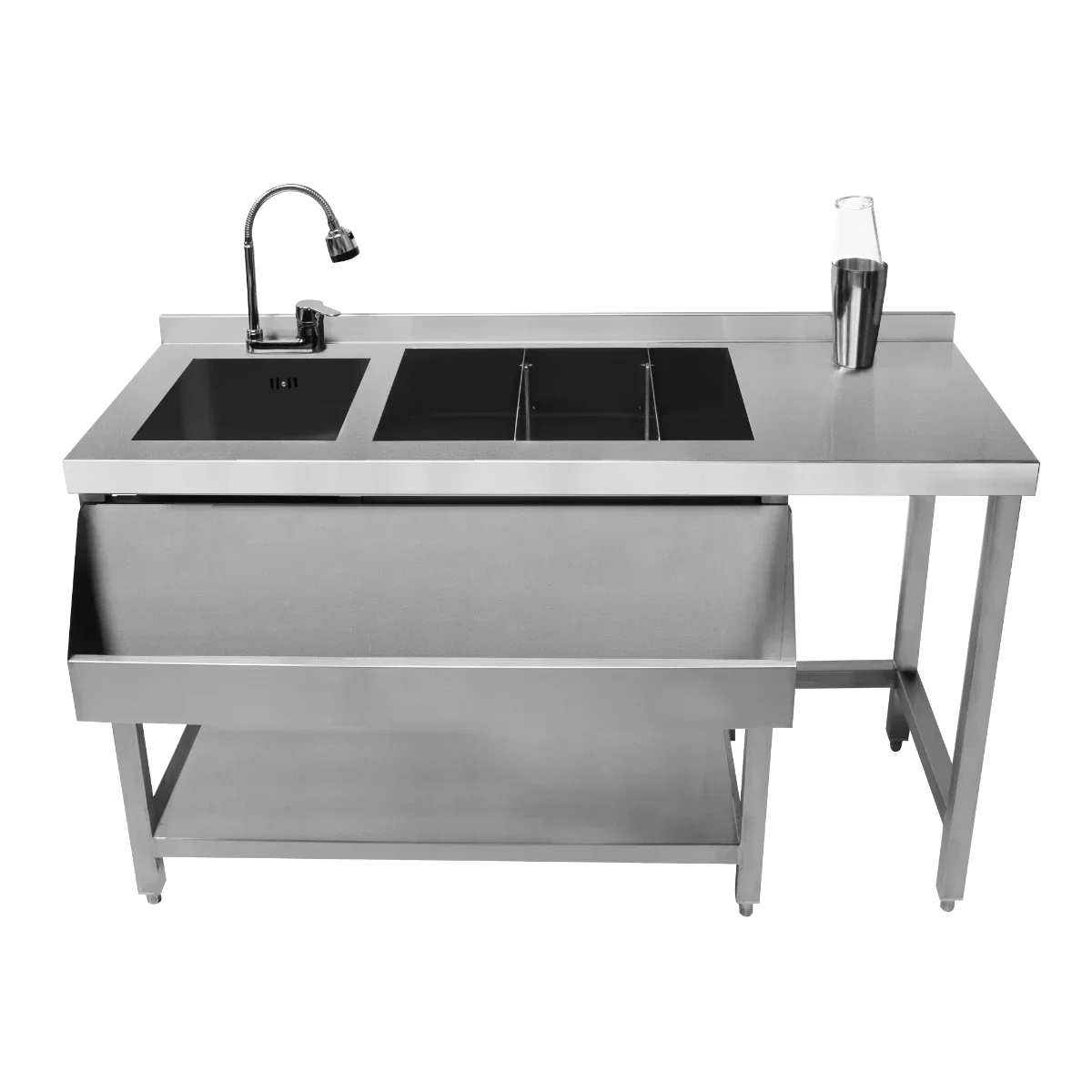 Cocktail Bar Station with 67L Ice Well