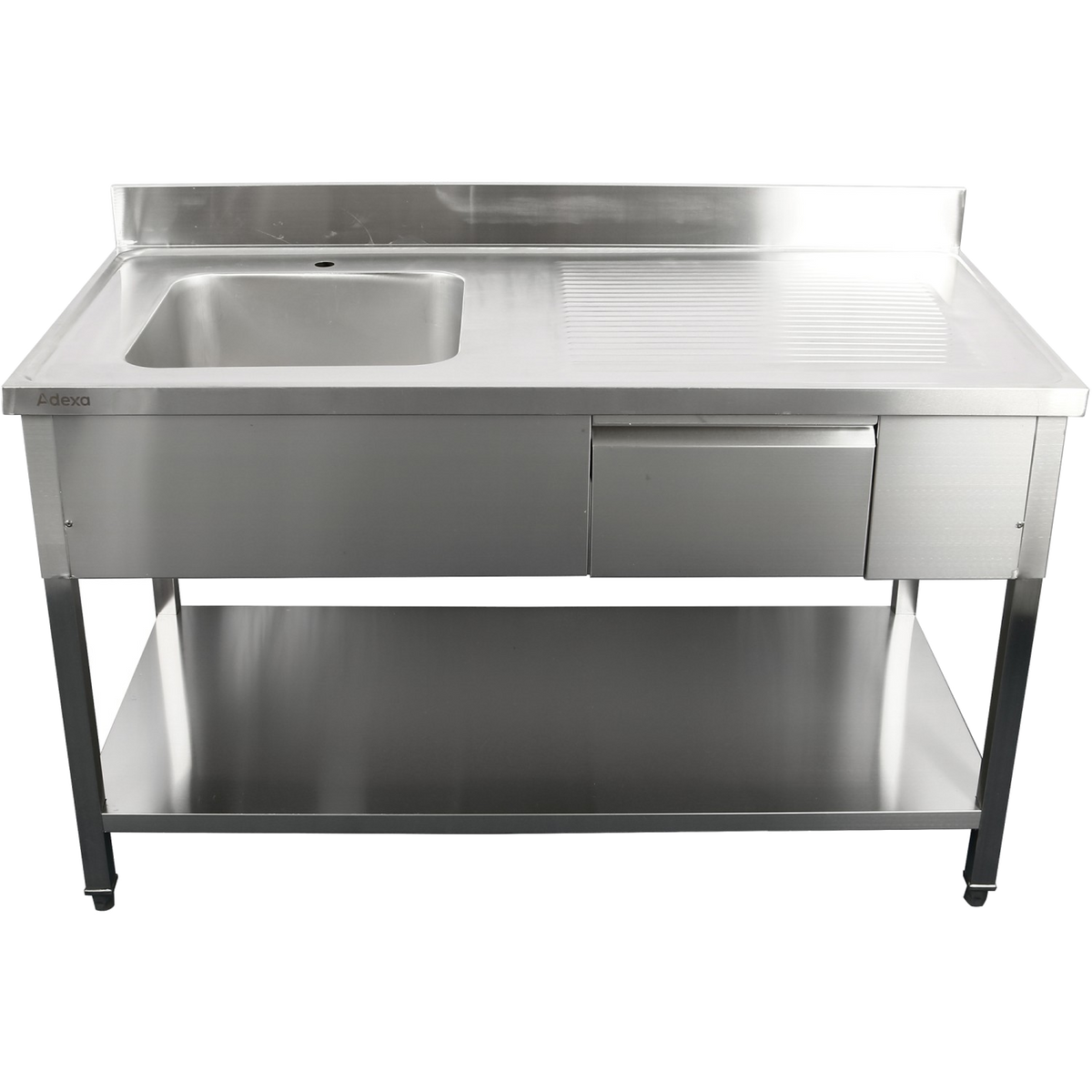 Commercial Sink with Drawer – 1400mm Left Bowl