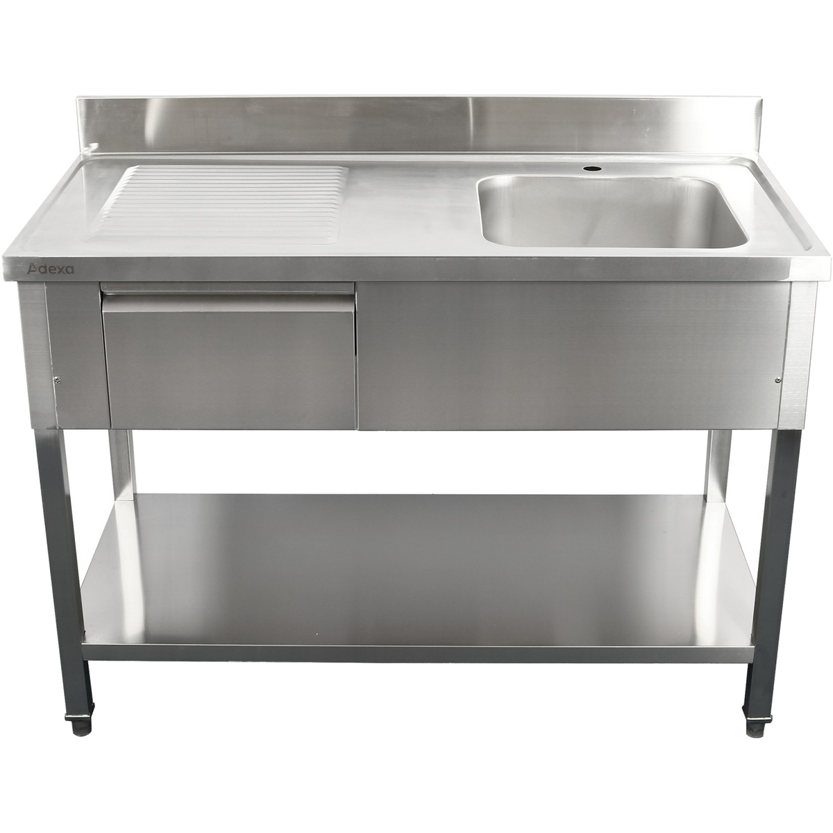 Commercial Sink with Drawer – 1400mm Right Bowl