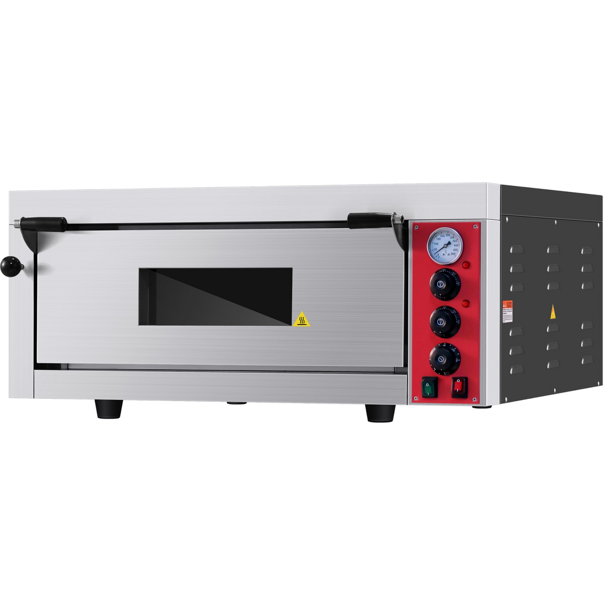 Commercial single-deck electric pizza oven