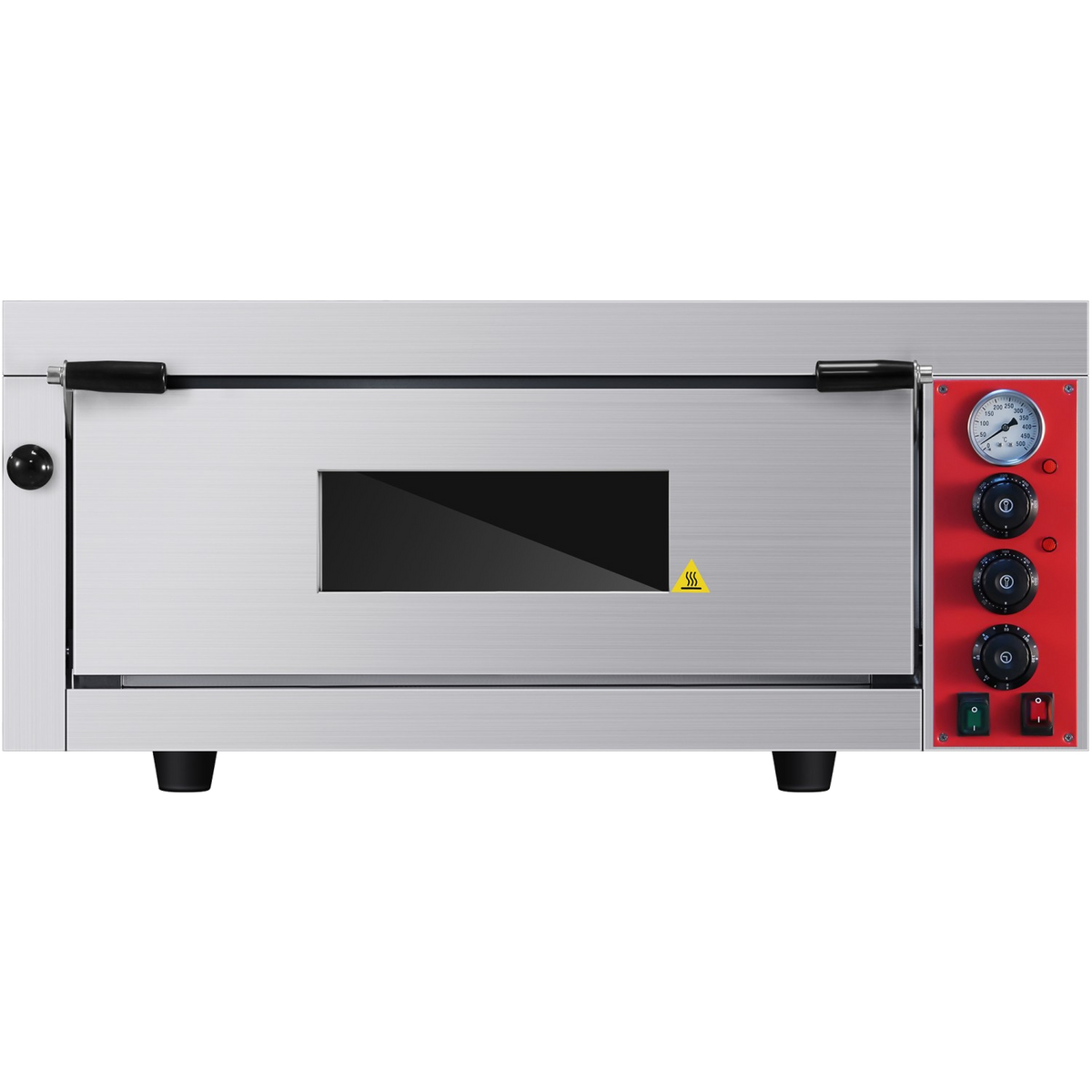 Commercial electric pizza oven chamber
