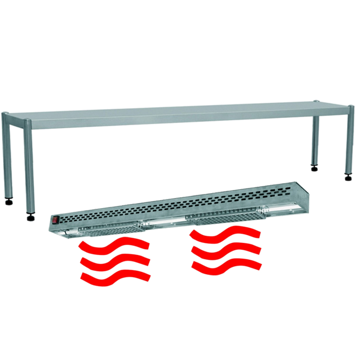 heated gantry with strip heater