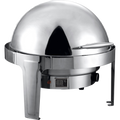 electric roll-top chafing dish 6 litre stainless steel