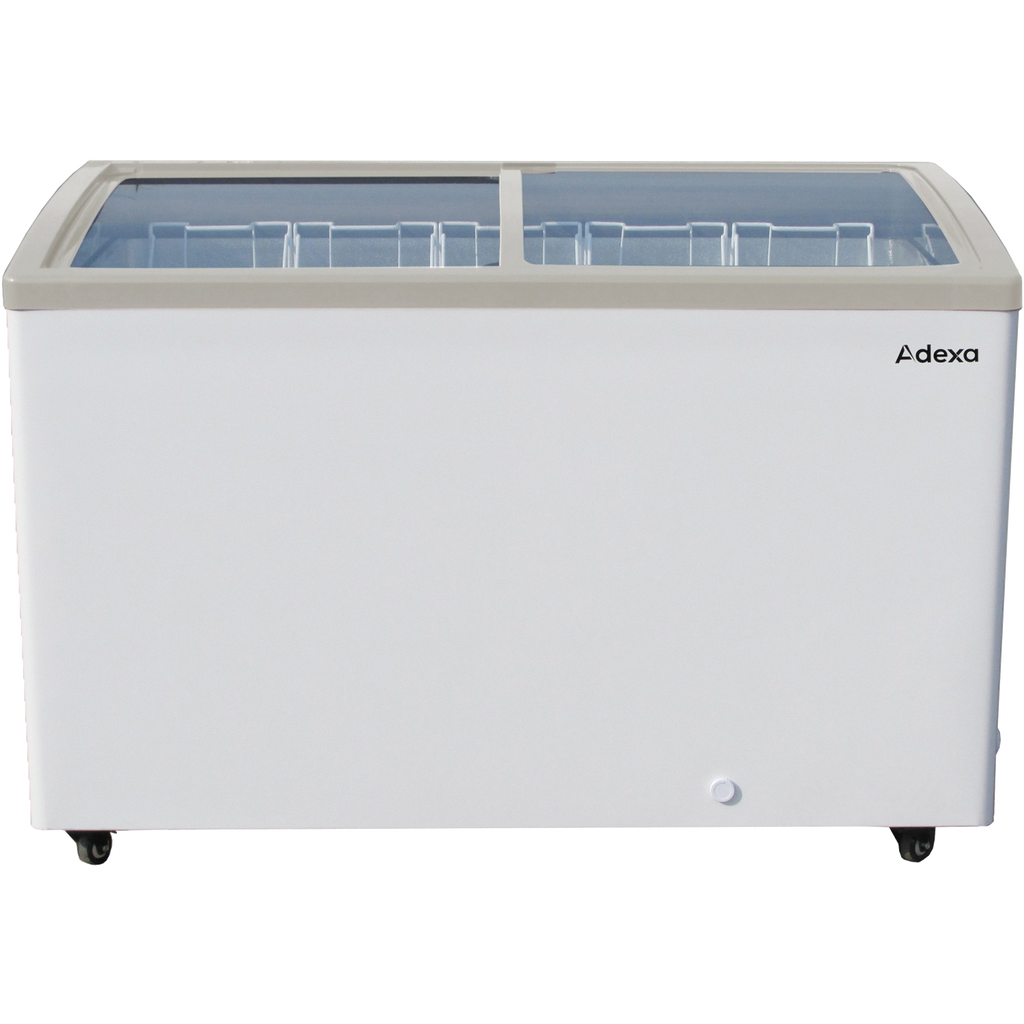 359L commercial display chest freezer with sliding glass lid