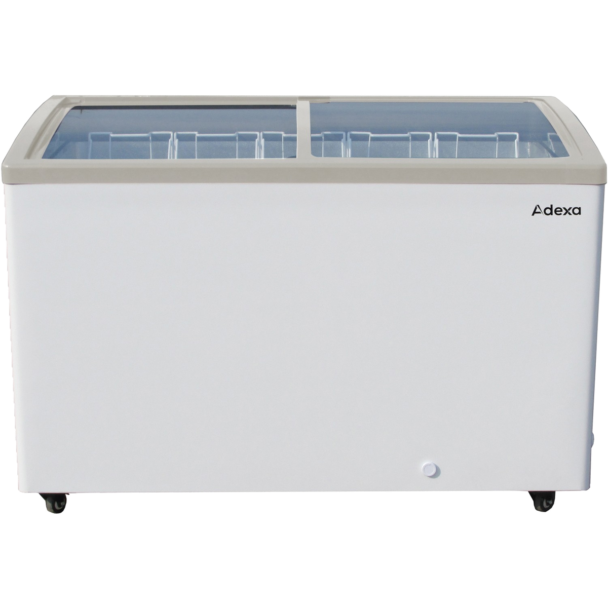 359L commercial display chest freezer with sliding glass lid