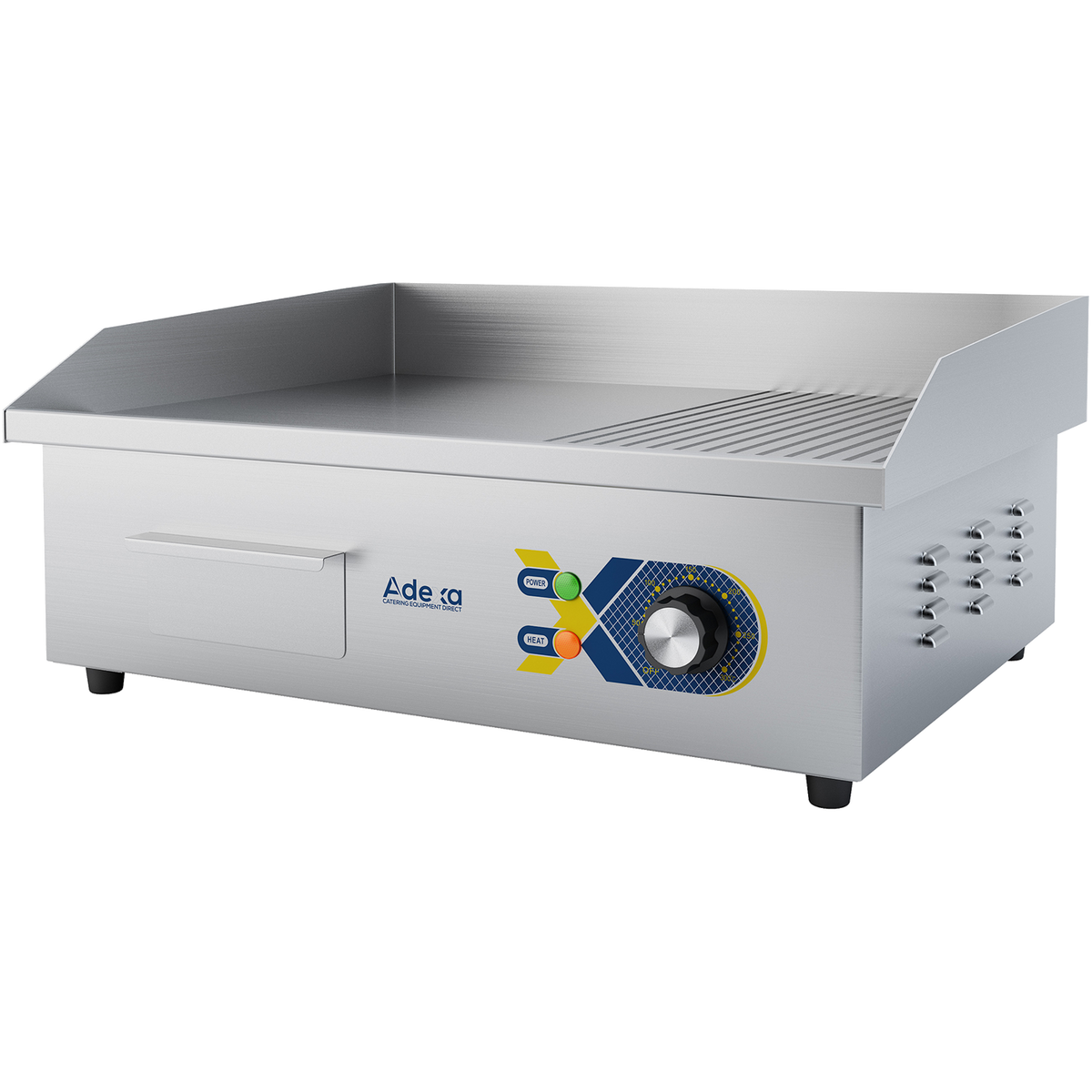 3kW Smooth & Ribbed Electric Griddle – 550mm