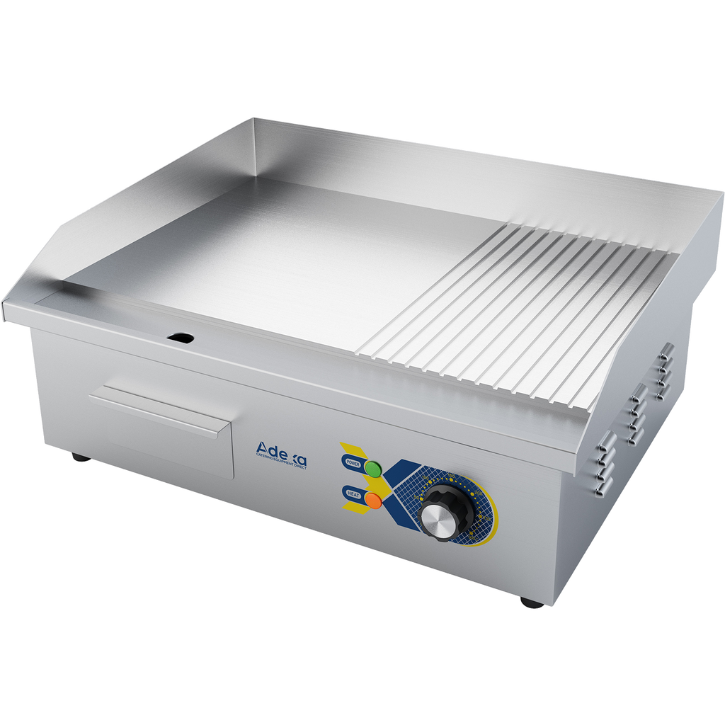 3kW Smooth & Ribbed Electric Griddle – 550mm