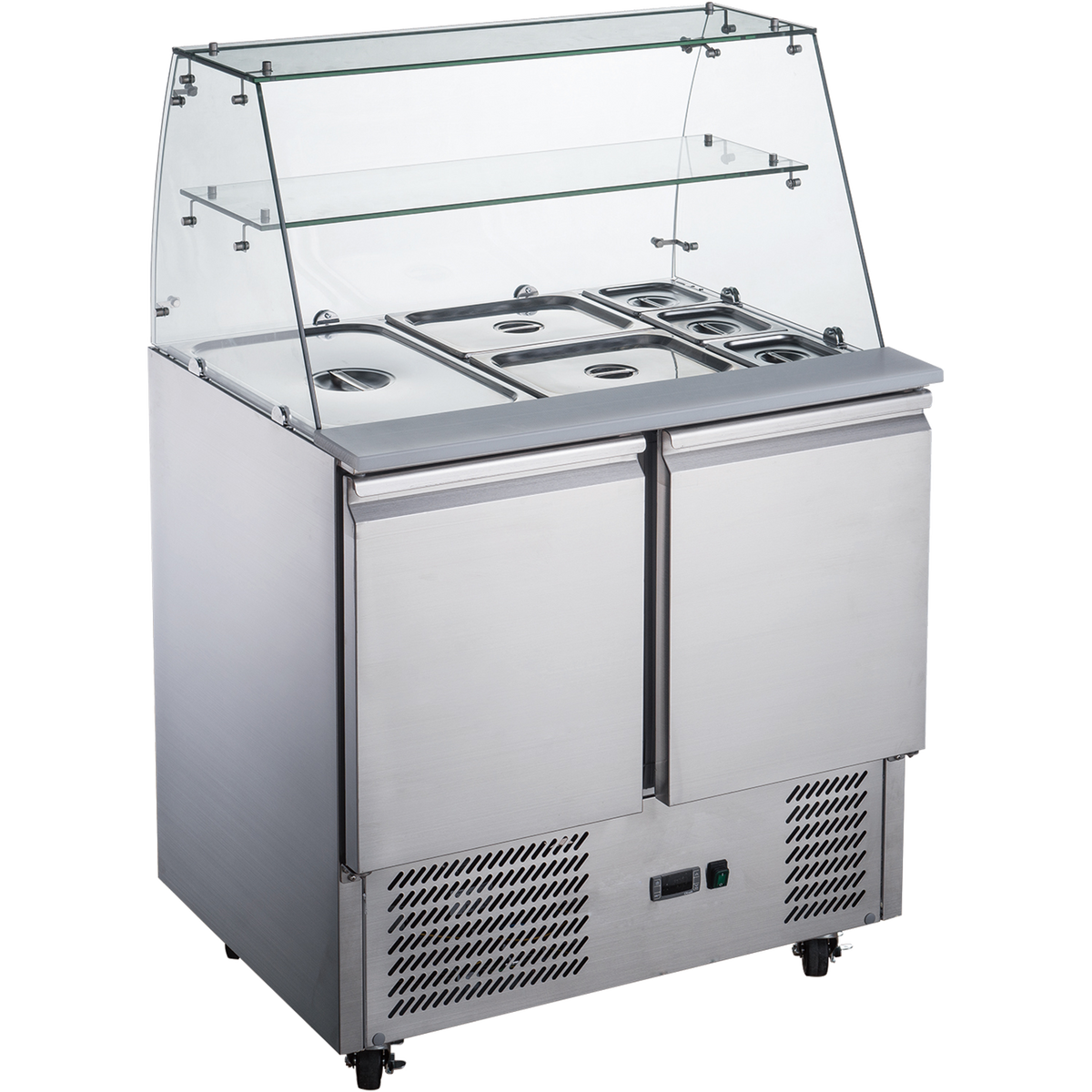 2-Door Glass Display Saladette