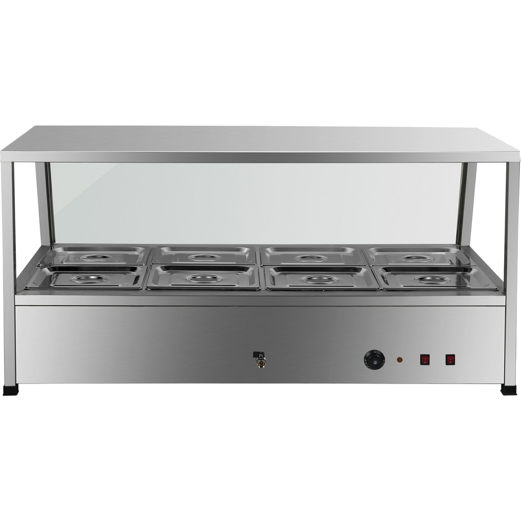 10-Pan Countertop Bain Marie – GN 1/2