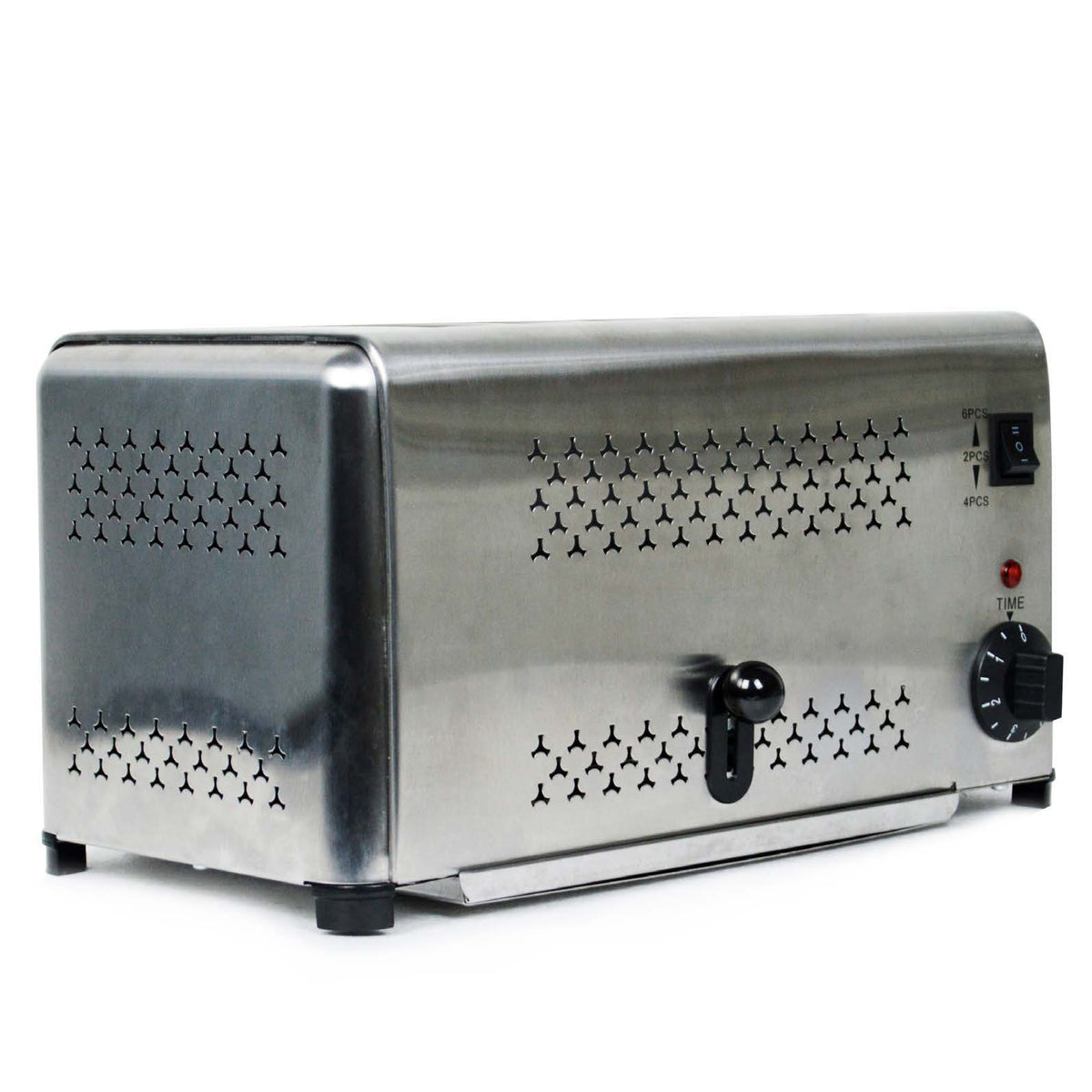 Blizzard B6ST stainless-steel six-slot toaster with mechanical timer, slice selector and lifting lever