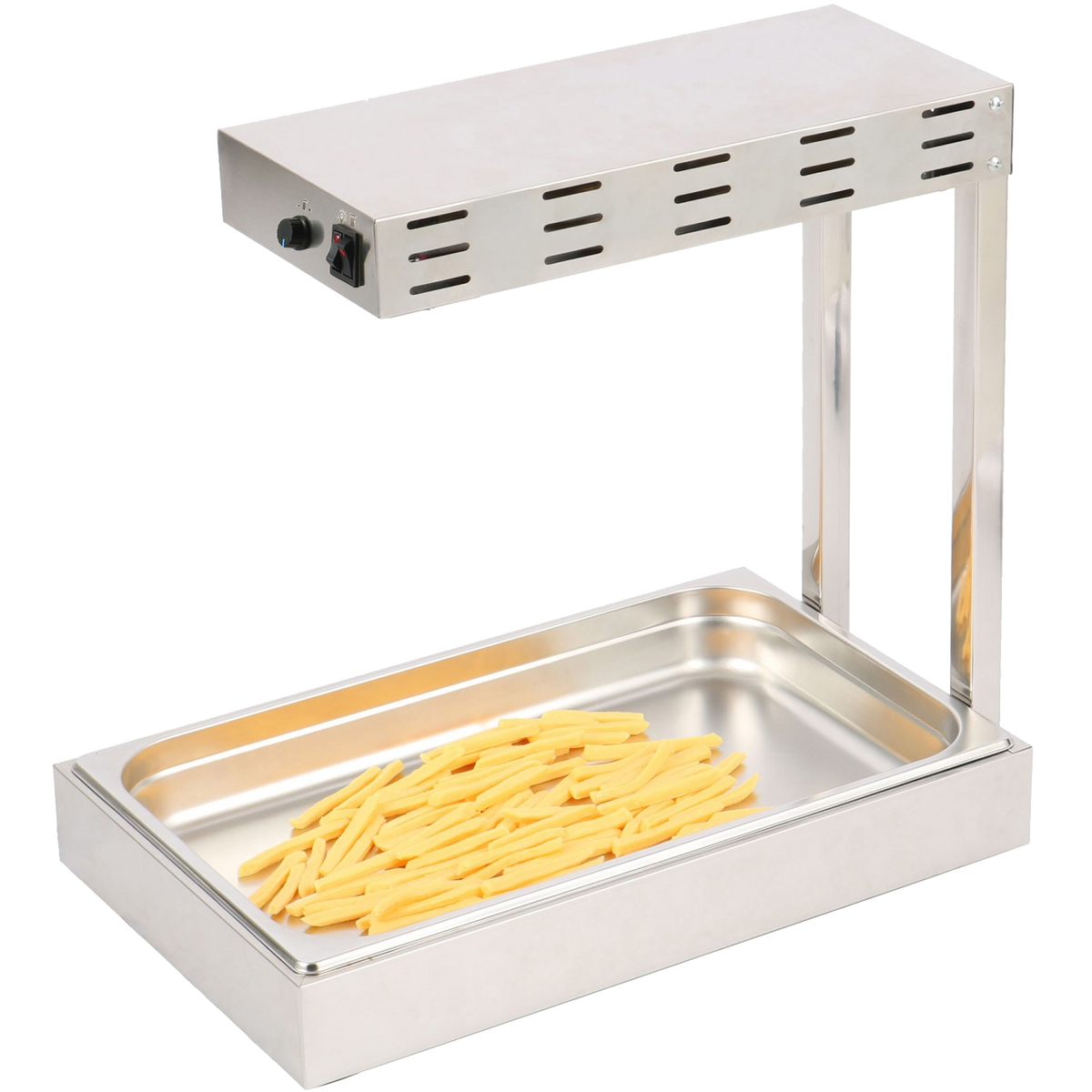Countertop commercial food and chip warmer