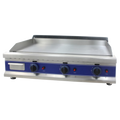 Commercial smooth 3-zone gas griddle