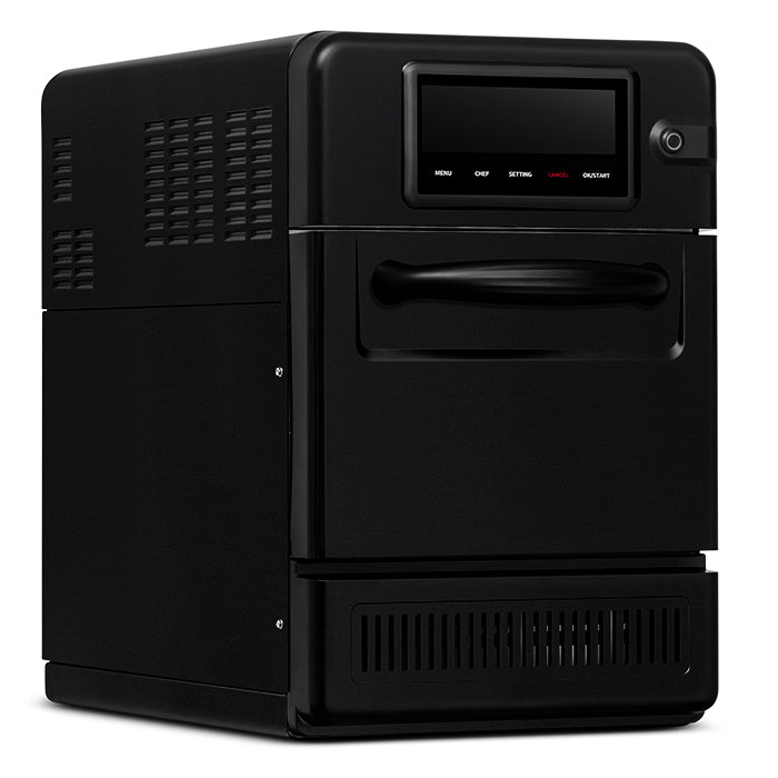 Blizzard HISPEED1 commercial high-speed oven, angled front view with door closed