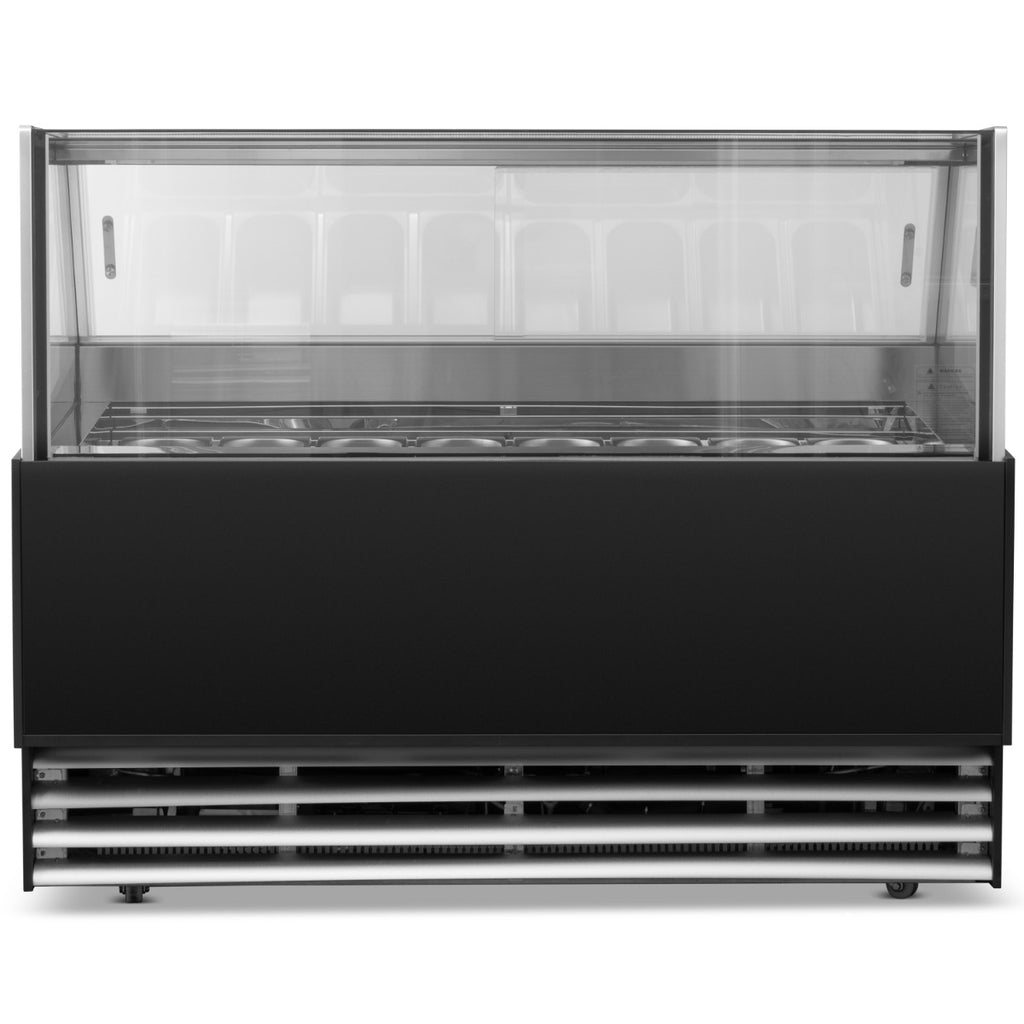 Blizzard LUXE15 ice-cream display counter, straight front view