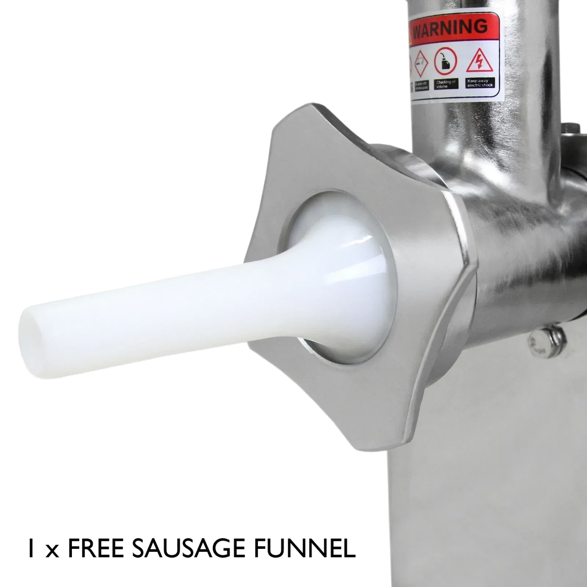 Stainless steel commercial meat grinder