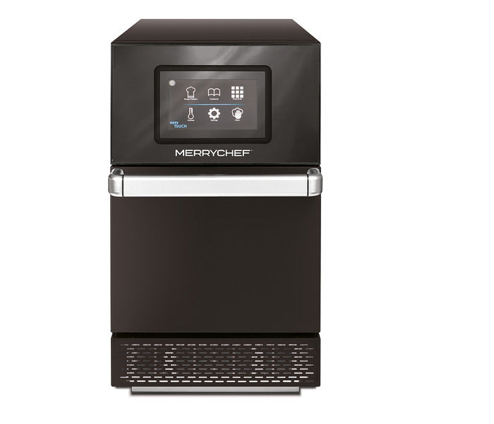 Manufacturer illustration of a Merrychef conneX 12 commercial oven in carbon black; exact configuration may differ